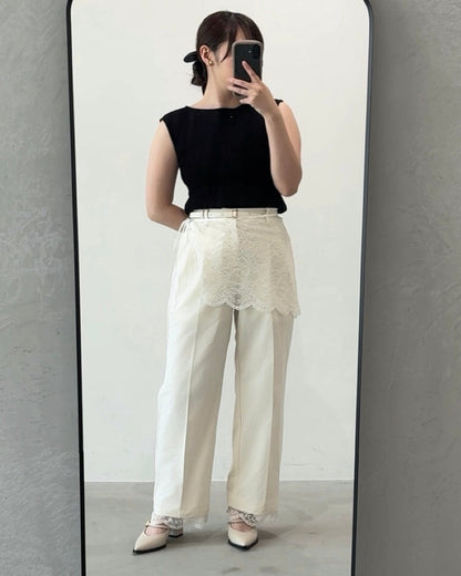 【広告掲載商品】3点SET（パンツ1点＋ラップスカート1点＋裾レース1点）