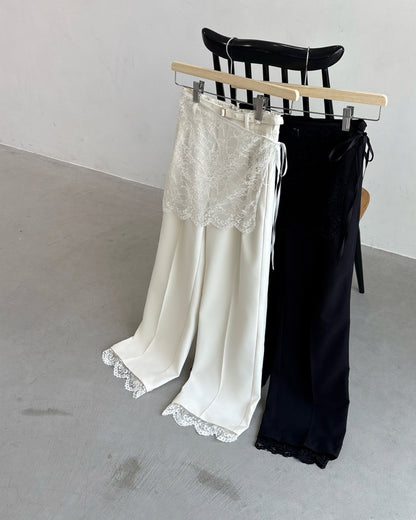 【広告掲載商品】3点SET（パンツ1点＋ラップスカート1点＋裾レース1点）