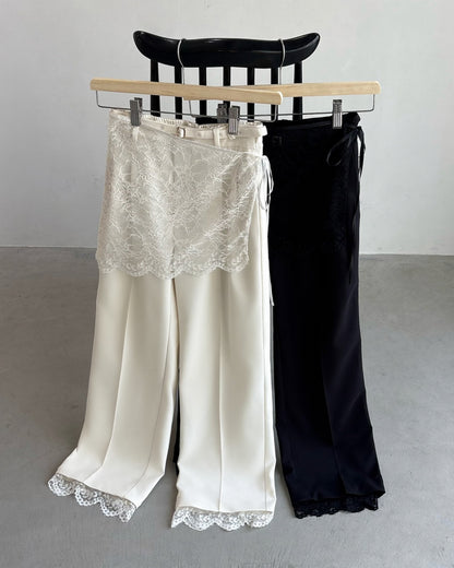 【広告掲載商品】3点SET（パンツ1点＋ラップスカート1点＋裾レース1点）