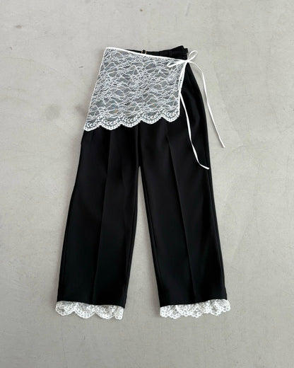 【広告掲載商品】3点SET（パンツ1点＋ラップスカート1点＋裾レース1点）