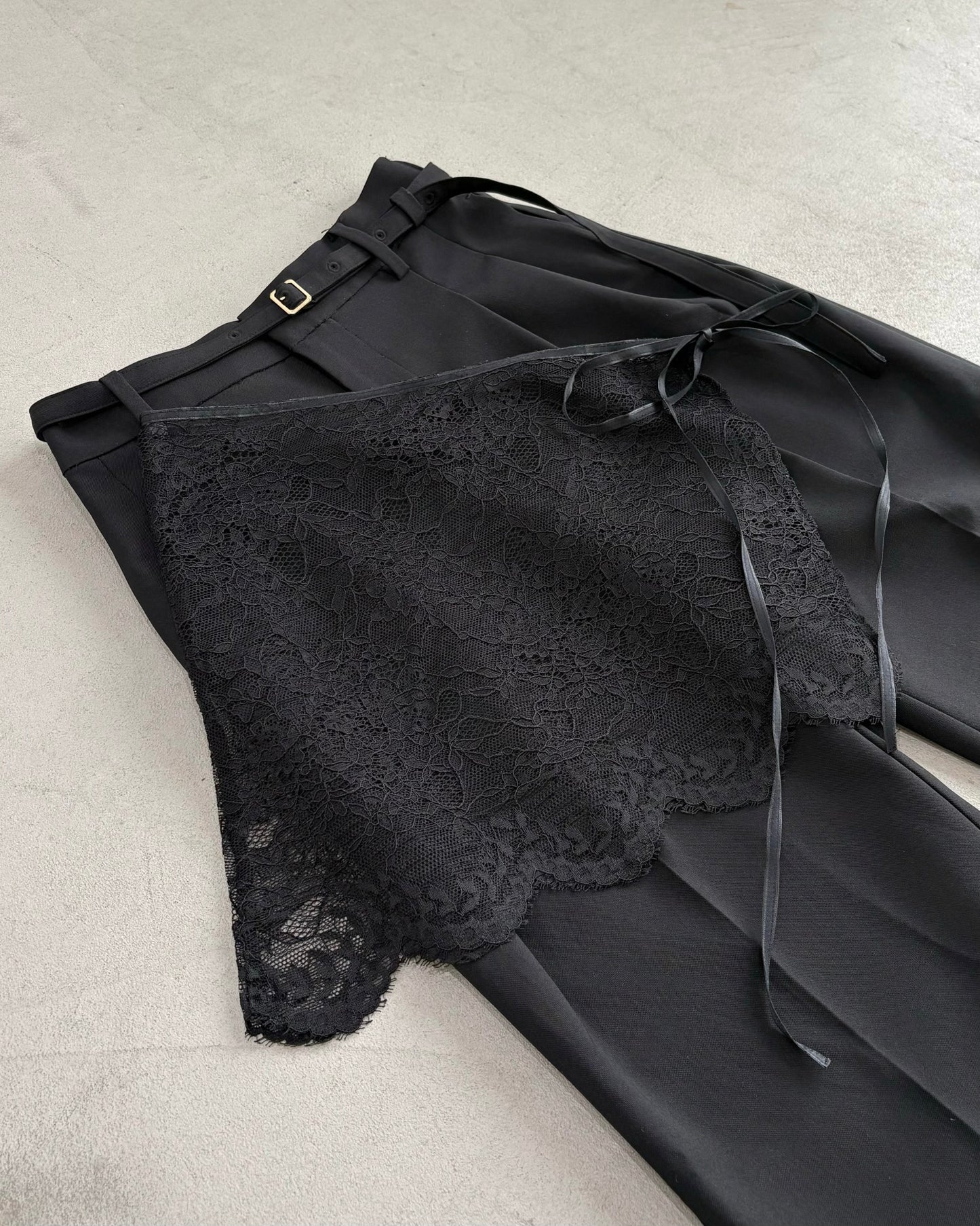 【広告掲載商品】3点SET（パンツ1点＋ラップスカート1点＋裾レース1点）