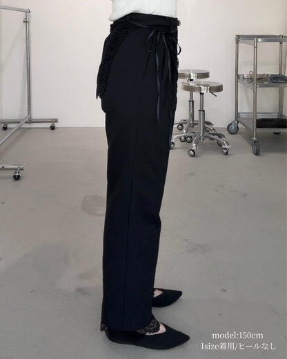 【広告掲載商品】3点SET（パンツ1点＋ラップスカート1点＋裾レース1点）