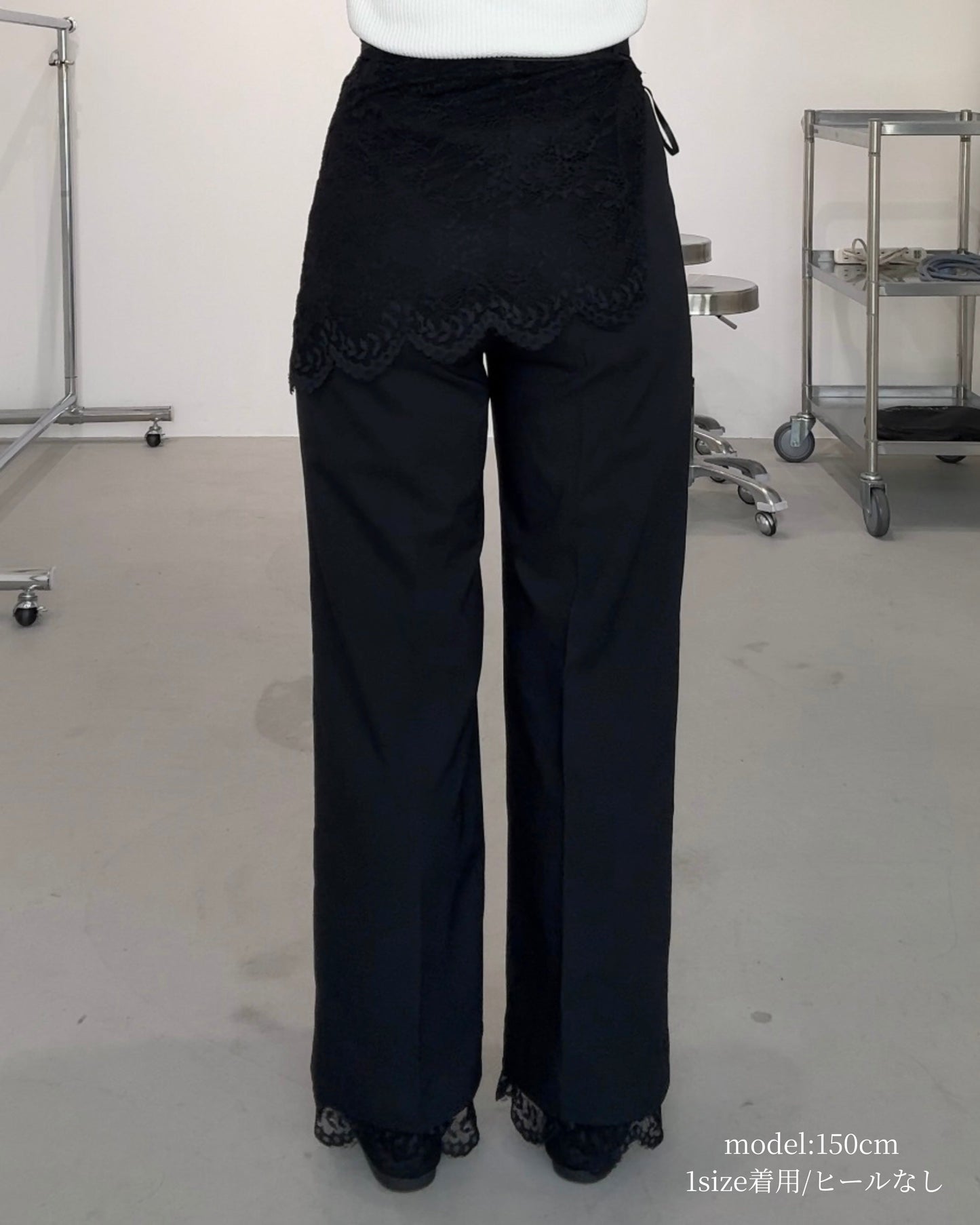 【広告掲載商品】3点SET（パンツ1点＋ラップスカート1点＋裾レース1点）