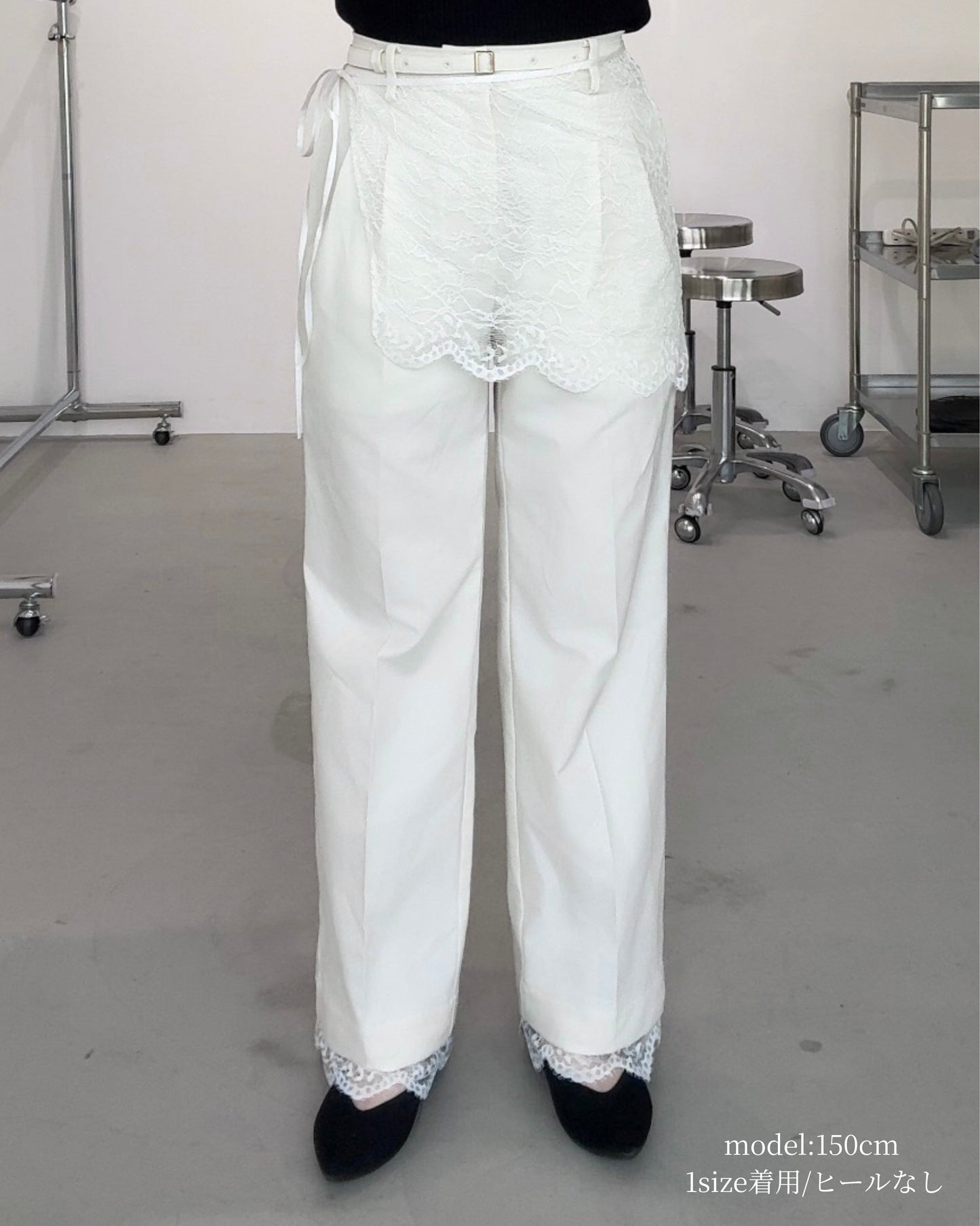 【広告掲載商品】3点SET（パンツ1点＋ラップスカート1点＋裾レース1点）