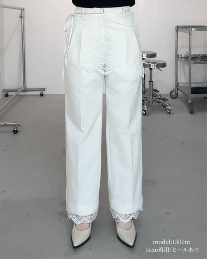 【広告掲載商品】3点SET（パンツ1点＋ラップスカート1点＋裾レース1点）
