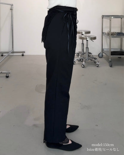 3点SET（パンツ1点＋ラップスカート1点＋裾レース1点）